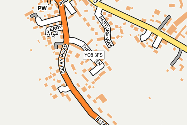 YO8 3FS map - OS OpenMap – Local (Ordnance Survey)