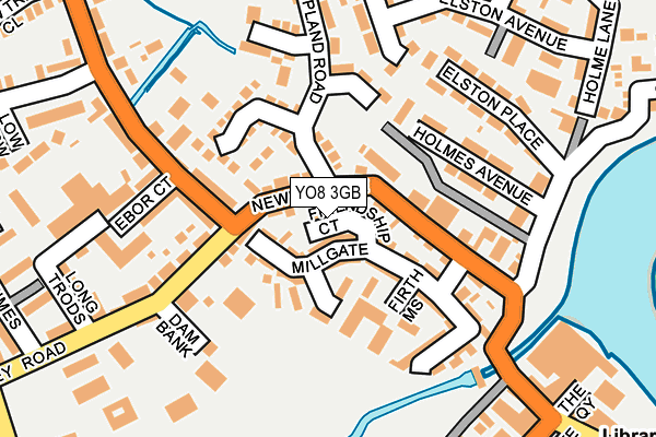 YO8 3GB map - OS OpenMap – Local (Ordnance Survey)
