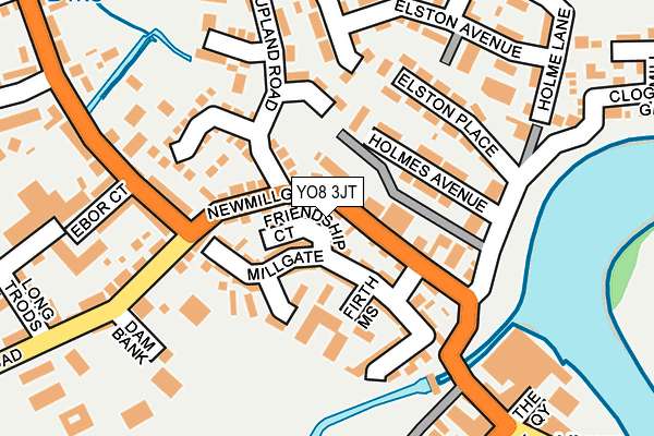 YO8 3JT map - OS OpenMap – Local (Ordnance Survey)