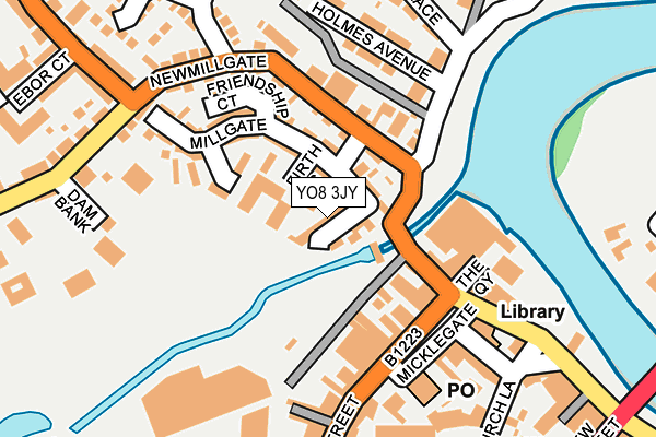 YO8 3JY map - OS OpenMap – Local (Ordnance Survey)
