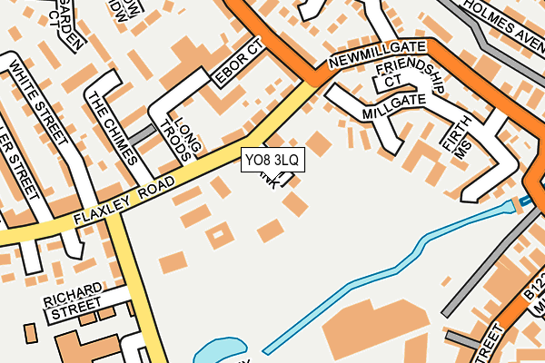 YO8 3LQ map - OS OpenMap – Local (Ordnance Survey)