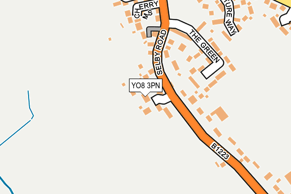 YO8 3PN map - OS OpenMap – Local (Ordnance Survey)