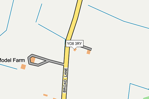 YO8 3RY map - OS OpenMap – Local (Ordnance Survey)