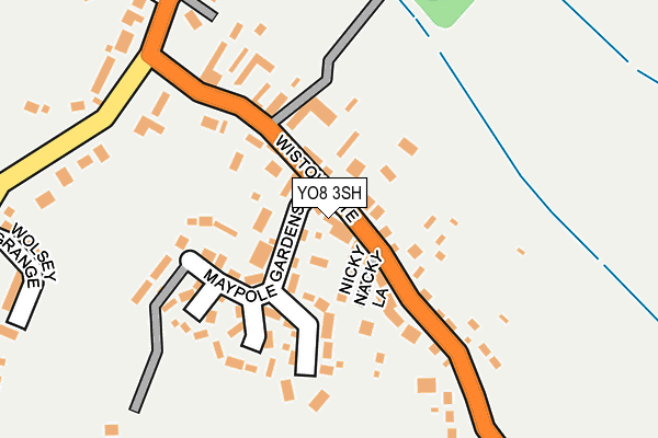 YO8 3SH map - OS OpenMap – Local (Ordnance Survey)