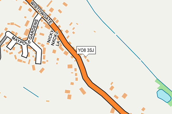 YO8 3SJ map - OS OpenMap – Local (Ordnance Survey)