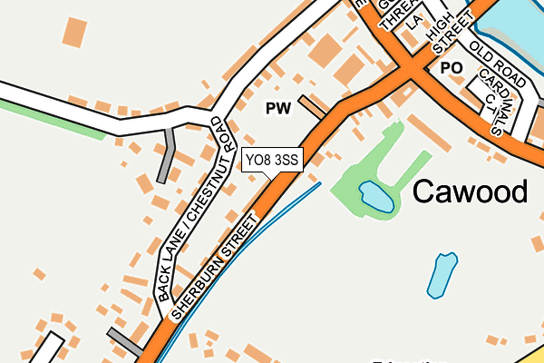 YO8 3SS map - OS OpenMap – Local (Ordnance Survey)