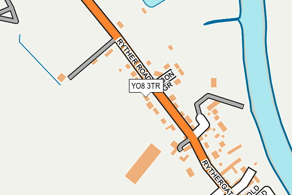 YO8 3TR map - OS OpenMap – Local (Ordnance Survey)