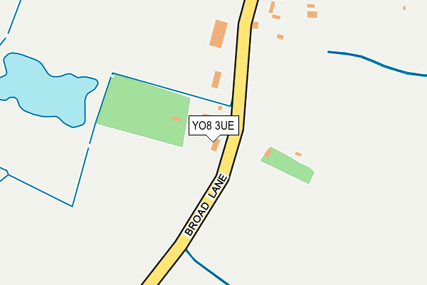 YO8 3UE map - OS OpenMap – Local (Ordnance Survey)