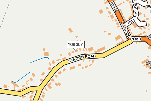 YO8 3UY map - OS OpenMap – Local (Ordnance Survey)