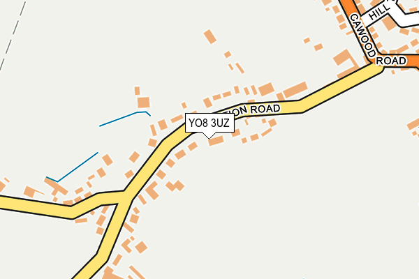 YO8 3UZ map - OS OpenMap – Local (Ordnance Survey)