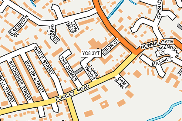YO8 3YT map - OS OpenMap – Local (Ordnance Survey)