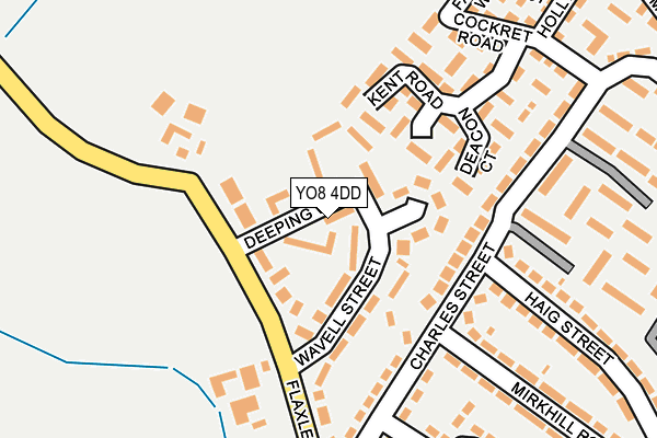 YO8 4DD map - OS OpenMap – Local (Ordnance Survey)