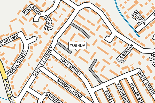 YO8 4DP map - OS OpenMap – Local (Ordnance Survey)