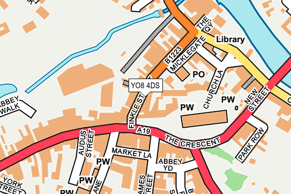 YO8 4DS map - OS OpenMap – Local (Ordnance Survey)