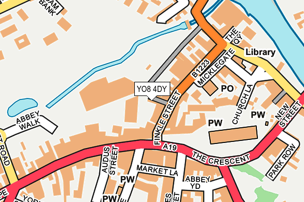 YO8 4DY map - OS OpenMap – Local (Ordnance Survey)