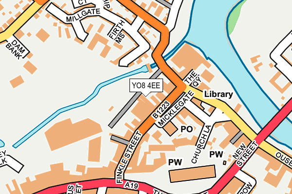 YO8 4EE map - OS OpenMap – Local (Ordnance Survey)