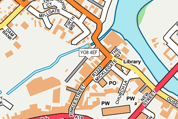 YO8 4EF map - OS OpenMap – Local (Ordnance Survey)