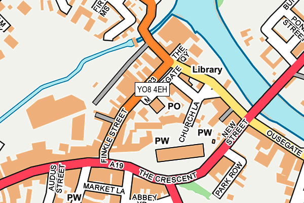 YO8 4EH map - OS OpenMap – Local (Ordnance Survey)