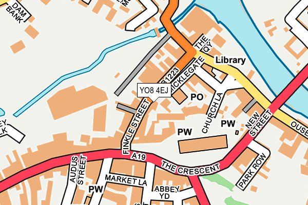 YO8 4EJ map - OS OpenMap – Local (Ordnance Survey)