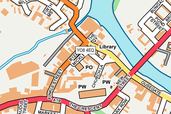 YO8 4EQ map - OS OpenMap – Local (Ordnance Survey)