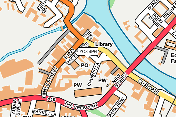 YO8 4PH map - OS OpenMap – Local (Ordnance Survey)