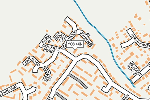 YO8 4XN map - OS OpenMap – Local (Ordnance Survey)