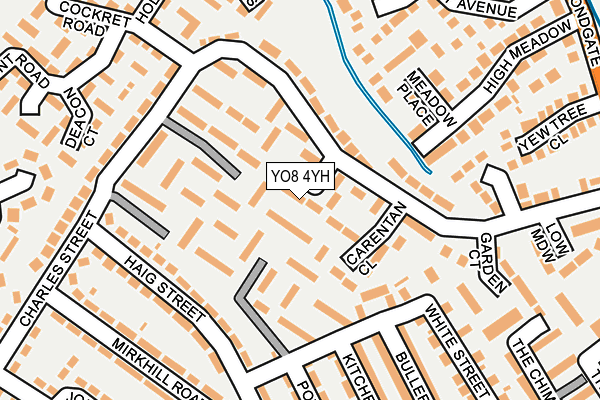 YO8 4YH map - OS OpenMap – Local (Ordnance Survey)