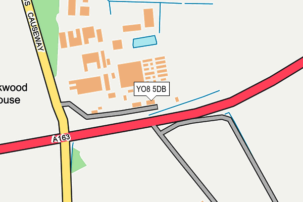 YO8 5DB map - OS OpenMap – Local (Ordnance Survey)