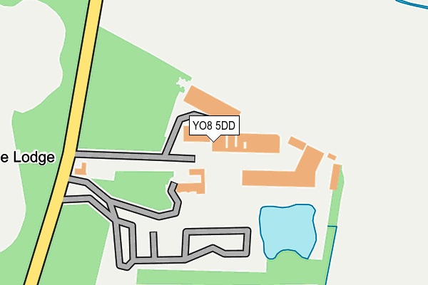 YO8 5DD map - OS OpenMap – Local (Ordnance Survey)