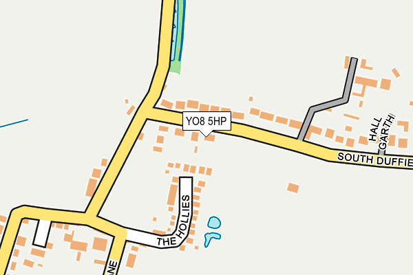 YO8 5HP map - OS OpenMap – Local (Ordnance Survey)