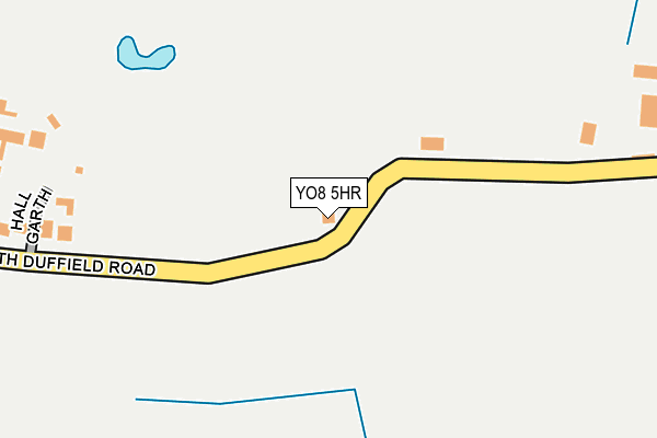 YO8 5HR map - OS OpenMap – Local (Ordnance Survey)