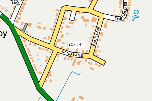 YO8 5HT map - OS OpenMap – Local (Ordnance Survey)