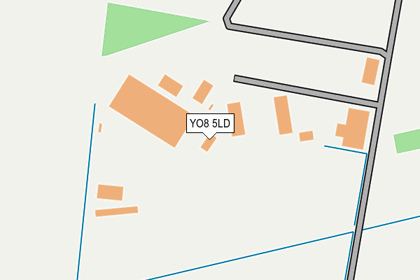 YO8 5LD map - OS OpenMap – Local (Ordnance Survey)