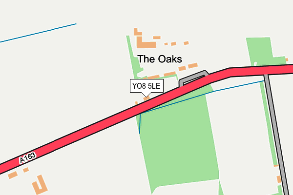 YO8 5LE map - OS OpenMap – Local (Ordnance Survey)