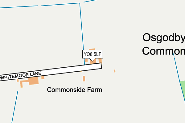YO8 5LF map - OS OpenMap – Local (Ordnance Survey)