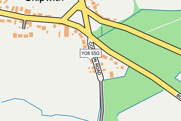 YO8 5SG map - OS OpenMap – Local (Ordnance Survey)