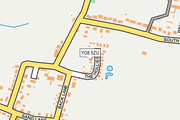 YO8 5ZU map - OS OpenMap – Local (Ordnance Survey)