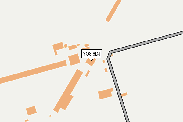 YO8 6DJ map - OS OpenMap – Local (Ordnance Survey)