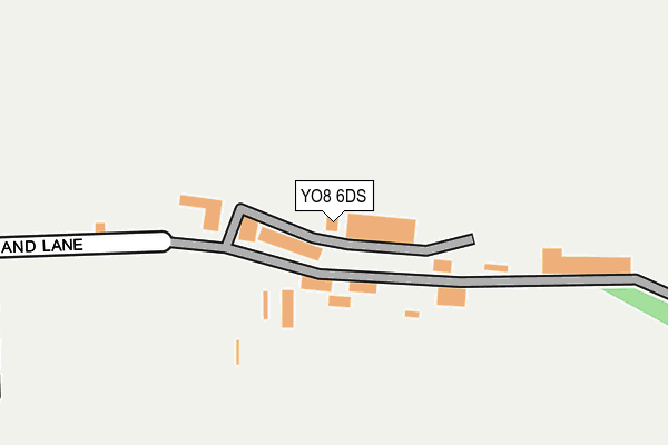 YO8 6DS map - OS OpenMap – Local (Ordnance Survey)