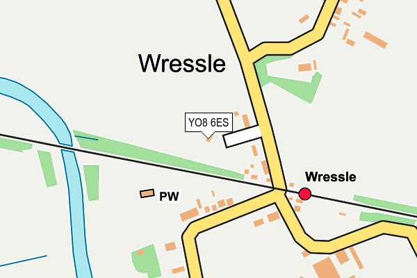 YO8 6ES map - OS OpenMap – Local (Ordnance Survey)