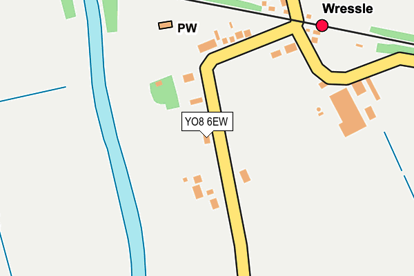 YO8 6EW map - OS OpenMap – Local (Ordnance Survey)