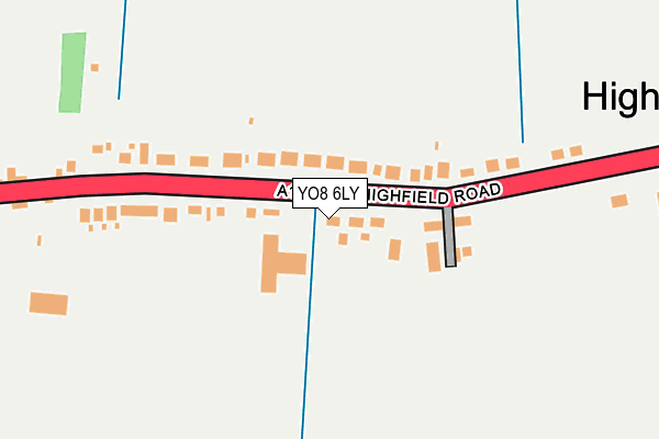 YO8 6LY map - OS OpenMap – Local (Ordnance Survey)