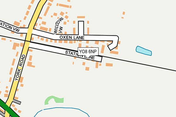 YO8 6NP map - OS OpenMap – Local (Ordnance Survey)