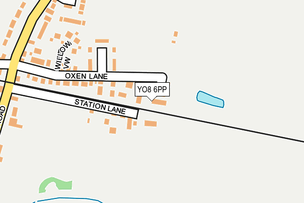 YO8 6PP map - OS OpenMap – Local (Ordnance Survey)