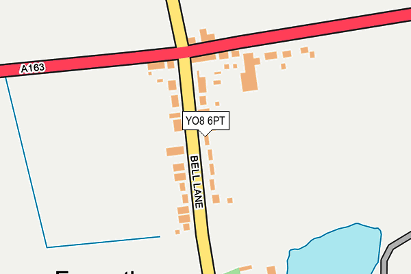 YO8 6PT map - OS OpenMap – Local (Ordnance Survey)