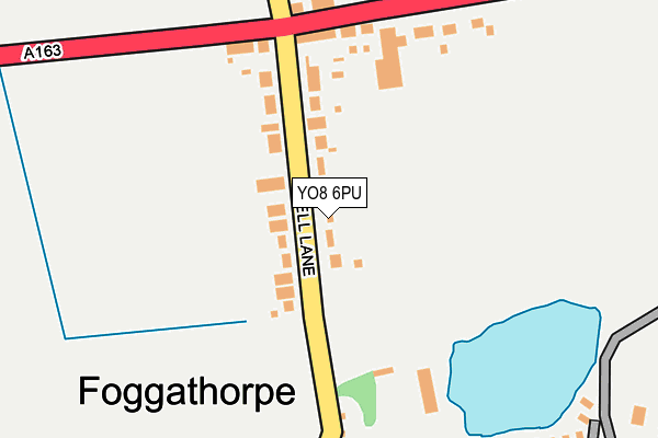 YO8 6PU map - OS OpenMap – Local (Ordnance Survey)