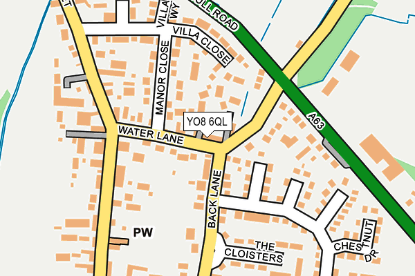 YO8 6QL map - OS OpenMap – Local (Ordnance Survey)