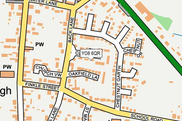 YO8 6QR map - OS OpenMap – Local (Ordnance Survey)