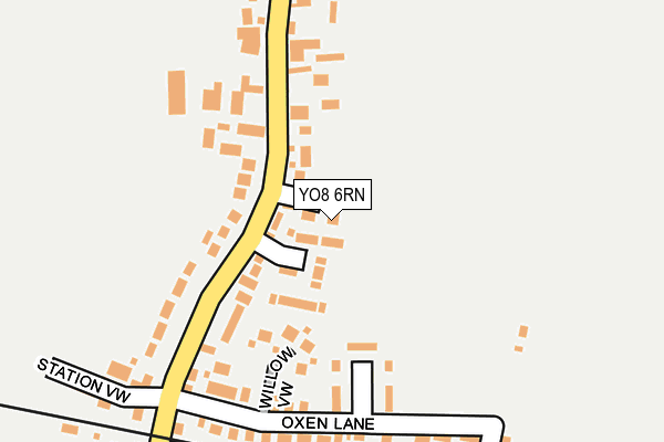 YO8 6RN map - OS OpenMap – Local (Ordnance Survey)