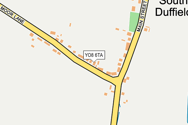 YO8 6TA map - OS OpenMap – Local (Ordnance Survey)
